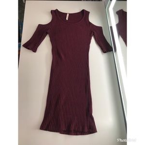 Burgundy dress
